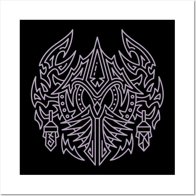 Elf of the Void — Allied Race Crest (color) Wall Art by dcmjs